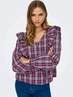 Hot dolly L/S Check Top Bluser & Skjorter