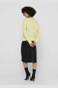Outlet elanora L/S V-Neck Pullo. Knt Strik|Bluser & Skjorter