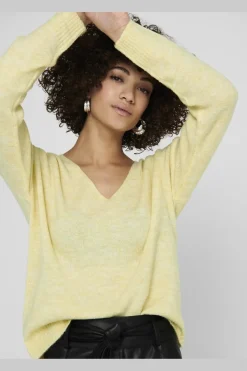 Outlet elanora L/S V-Neck Pullo. Knt Strik|Bluser & Skjorter