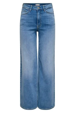 Clearance felina-Fina Wide Med Blue Bukser, Jeans & Leggings