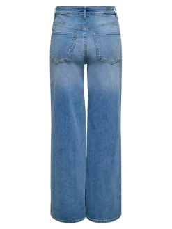 Clearance felina-Fina Wide Med Blue Bukser, Jeans & Leggings