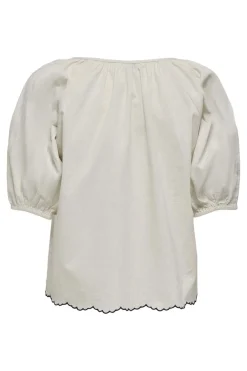 Clearance filuca 2/4 Embroidery Tie Top T-Shirts & Toppe
