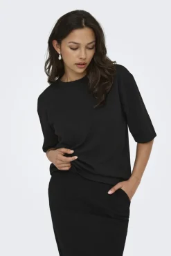 JDY Sæt 🛍️|T-Shirts & Toppe<geggo Ss O Neck Loose Top