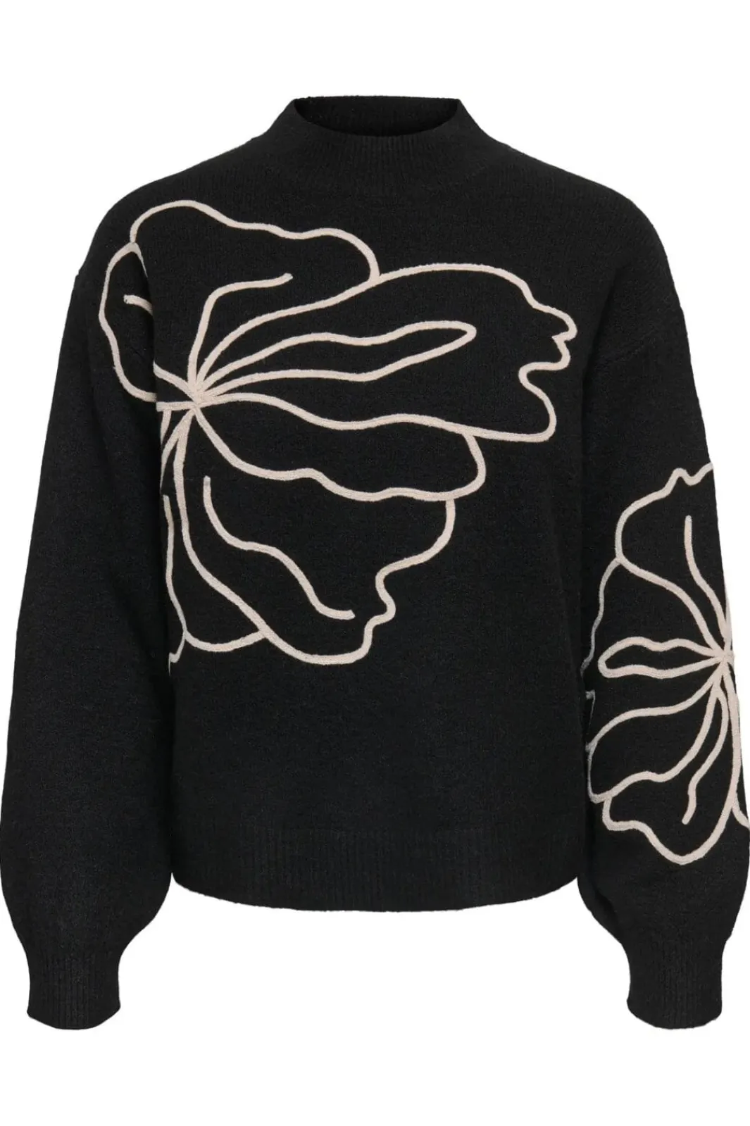 Best jella L/S Flower Pullover Knt Bluser & Skjorter|Strik