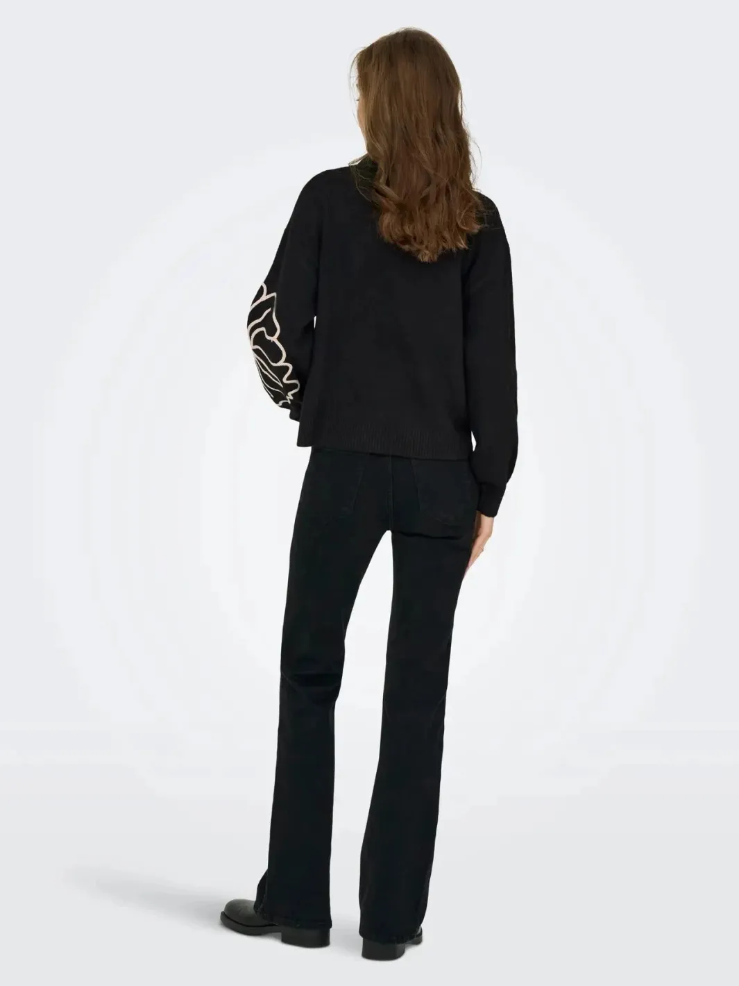 Best jella L/S Flower Pullover Knt Bluser & Skjorter|Strik
