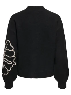 Best jella L/S Flower Pullover Knt Bluser & Skjorter|Strik