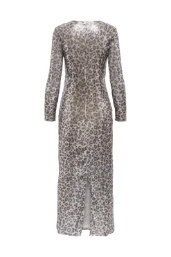 leona Sequin L/S Long Dress Kjoler