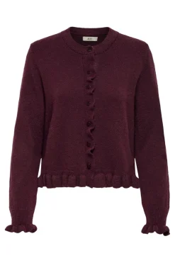 Outlet letty L/S On Frill Cardigan Knt Cardigans|Ammevenligt Tøj