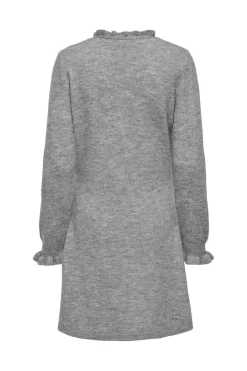 JDY Kjoler<letty L/S V-Neck Frill Dress Knt