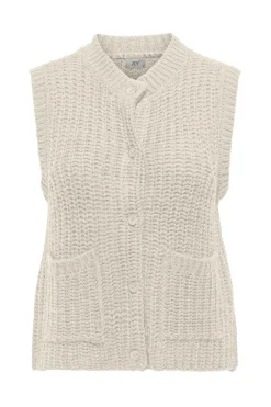 JDY Overtøj & Jakker<mabel S/L O-Neck Button Vest Knt