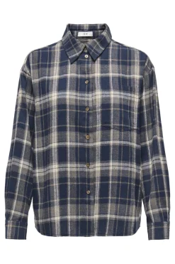 maddie L/S Loose Check Shirt Bluser & Skjorter|Ammevenligt Tøj