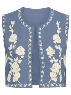 JDY Veste<marley S/L Embroidery Vest
