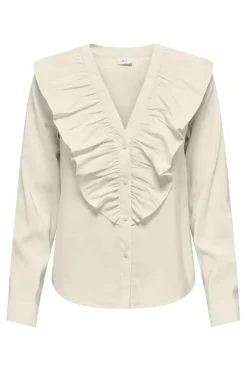 Hot my Evie L/S V-Neck Frill Shirt Bluser & Skjorter|Ammevenligt Tøj