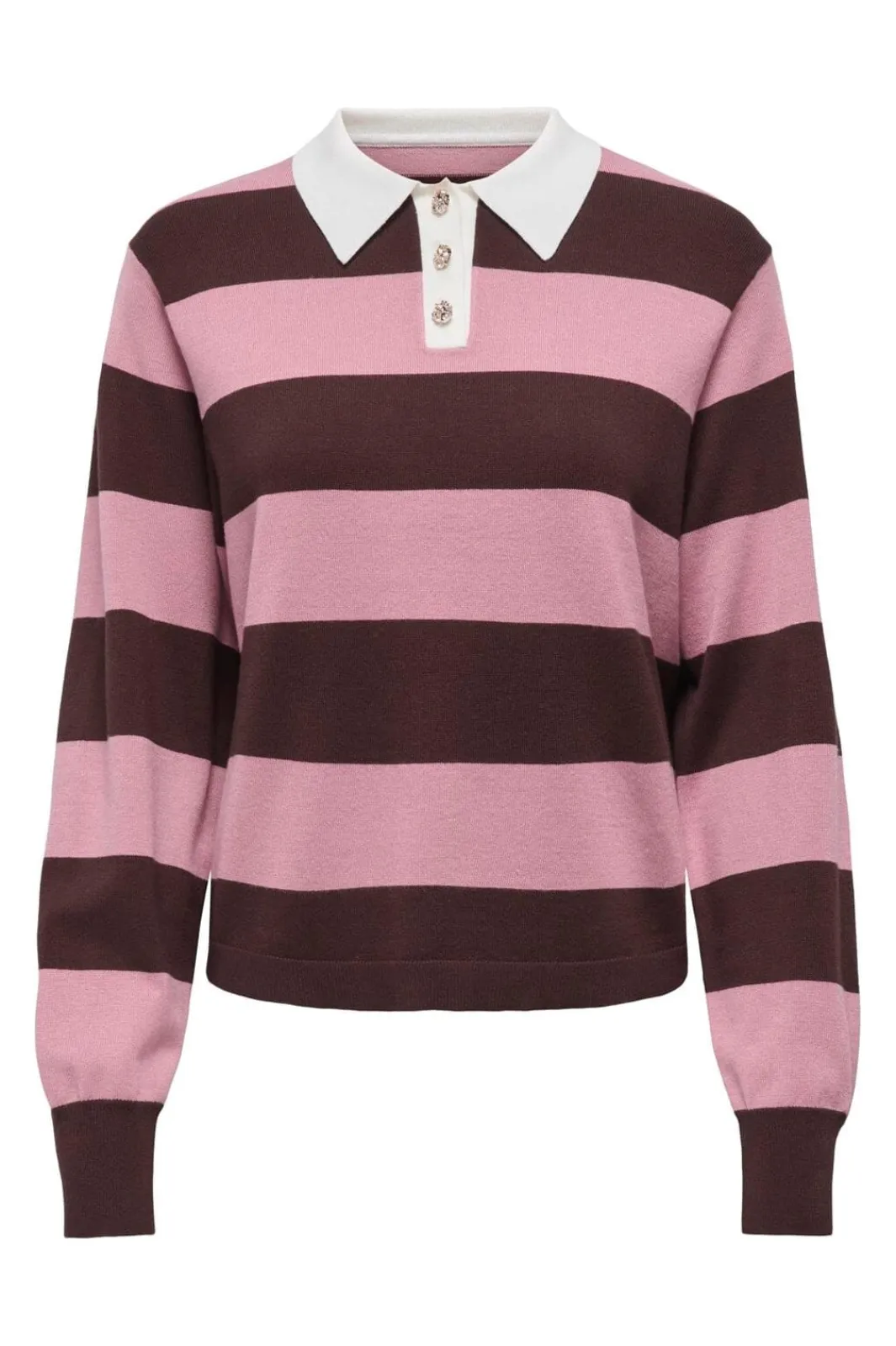 Best naima L/S Polo Pullover Knt Strik|Bluser & Skjorter