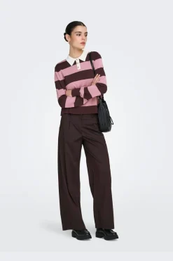 Best naima L/S Polo Pullover Knt Strik|Bluser & Skjorter