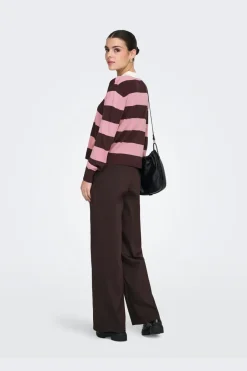 Best naima L/S Polo Pullover Knt Strik|Bluser & Skjorter