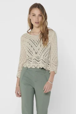 Best new Sun 3/4 Cropped Pullover Knt Bluser & Skjorter|Strik