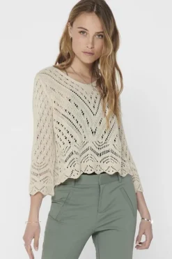 Best new Sun 3/4 Cropped Pullover Knt Bluser & Skjorter|Strik