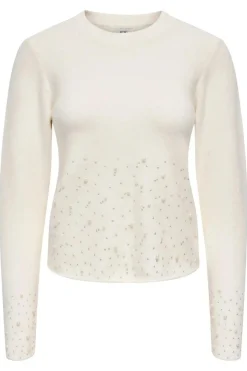 New pearl L/S O-Neck Pearl Pullover Knt Bluser & Skjorter|Strik
