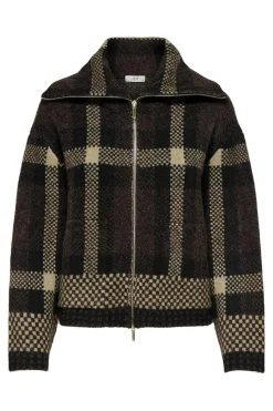 Hot phoenix L/S 2 Way Zip Jacq Cardi Knt Cardigans|Ammevenligt Tøj
