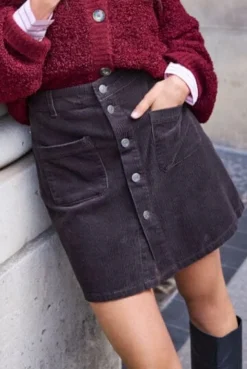 Discount shiraz Corduroy Skirt Sæt 🛍️|Nederdele