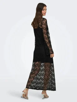 Online silvia L/S Lace Maxi Dress Kjoler