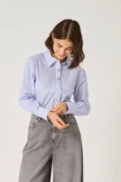 Best soho L/S Loose Striped Shirt Bluser & Skjorter|Ammevenligt Tøj