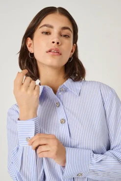 Best soho L/S Loose Striped Shirt Bluser & Skjorter|Ammevenligt Tøj