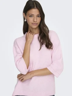 JDY Strik|Bluser & Skjorter<sonja S/S O-Neck Pullover Knt