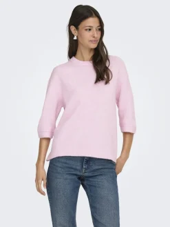JDY Strik|Bluser & Skjorter<sonja S/S O-Neck Pullover Knt