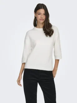 Hot sonja S/S O-Neck Pullover Knt Strik|Bluser & Skjorter