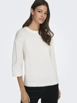 Hot sonja S/S O-Neck Pullover Knt Strik|Bluser & Skjorter
