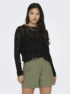 sun Lay L/S Boatneck Pullov. Knt Bluser & Skjorter|Strik