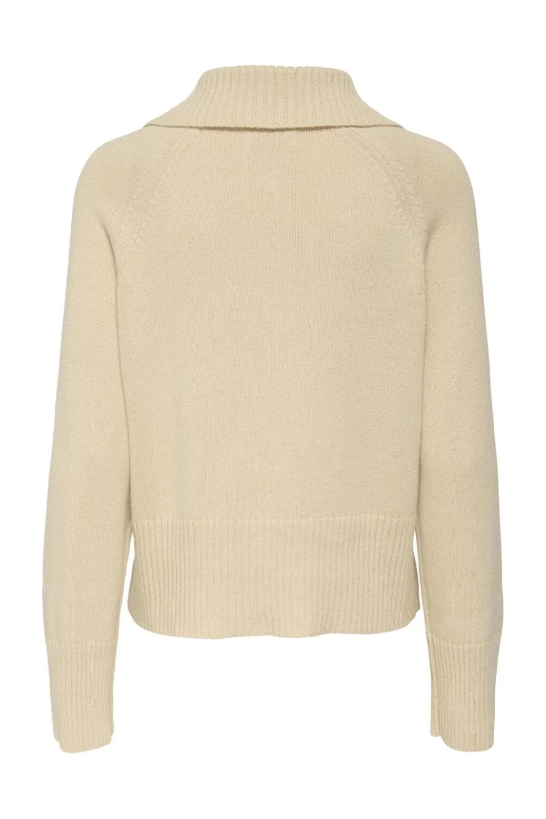 triss L/S Button Collar Pullover Knt Bluser & Skjorter|Strik