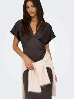 JDY Kjoler<urba S/S Midi Satin Dress