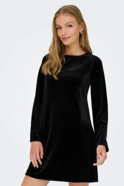 Outlet victory L/S Velvet Bow Dress Kjoler