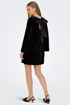 Outlet victory L/S Velvet Bow Dress Kjoler