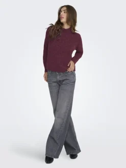 JDY Strik|Bluser & Skjorter<zoey Life L/S Hn Raglan Pul Knt