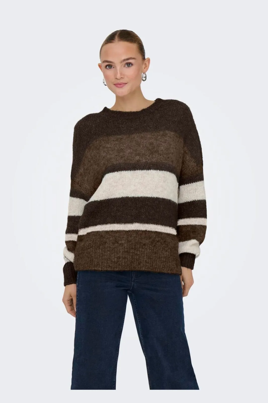 JDY Strik|Bluser & Skjorter<zoey Life L/S On Colorblock Pull Knt