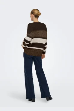 JDY Strik|Bluser & Skjorter<zoey Life L/S On Colorblock Pull Knt