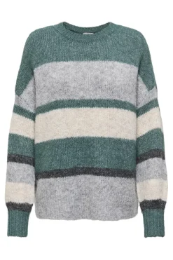 New zoey Life L/S On Colorblock Pull Knt Strik|Bluser & Skjorter