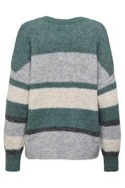 New zoey Life L/S On Colorblock Pull Knt Strik|Bluser & Skjorter
