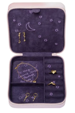 Outlet Jewelry Box Moon And Stars Rose 3919 Smykkeskrin
