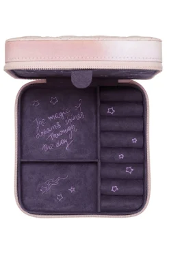 Outlet Jewelry Box Moon And Stars Rose 3919 Smykkeskrin