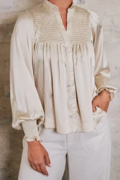 Neo Noir Bluser & Skjorter|Ammevenligt Tøj<Jill Smooth Satin Blouse