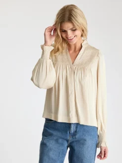 Neo Noir Bluser & Skjorter|Ammevenligt Tøj<Jill Smooth Satin Blouse