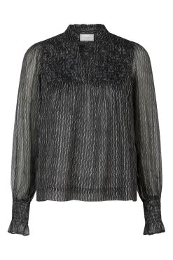 Discount Jilliana Print Blouse 163869 Bluser & Skjorter
