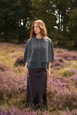 Neo Noir Strik|Bluser & Skjorter<Josei Double Knit Cape 165798