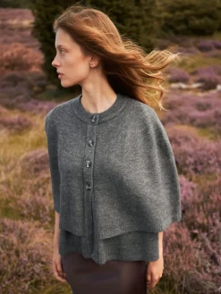 Neo Noir Strik|Bluser & Skjorter<Josei Double Knit Cape 165798