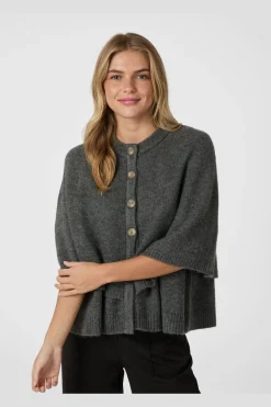 Neo Noir Strik|Bluser & Skjorter<Josei Double Knit Cape 165798